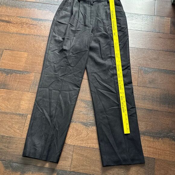 Vintage Pendleton virgin wool black trousers dress pants women’s size 12 made in - Picture 4 of 5